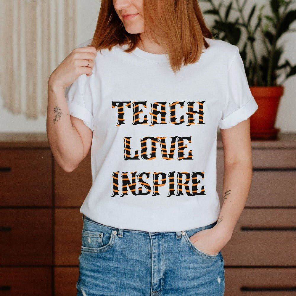 Inspirational casual shirt gift idea for teacher, trainer, instructor and homeschool mama. Show appreciation to your favorite grade teacher with this vibrant trendy t-shirt. Perfect for elementary, middle or high school, back to school, last day of school, summer or spiring break. Great tee for everyday use both in and out of the classroom.