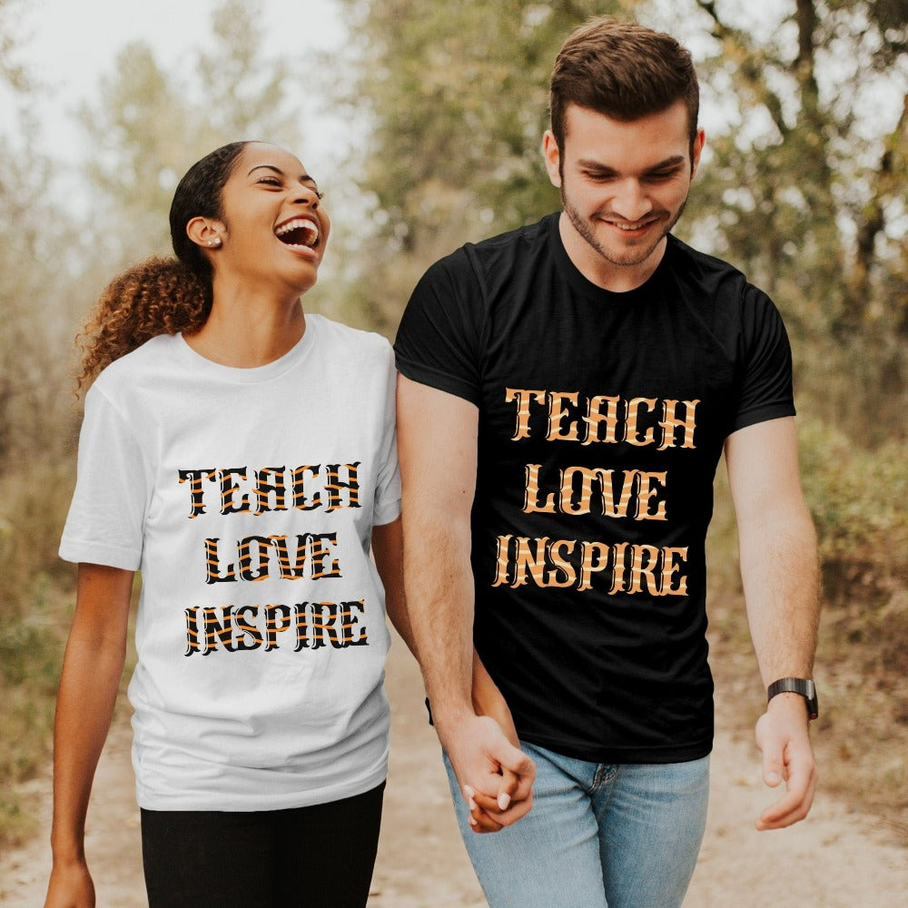 Inspirational casual shirt gift idea for teacher, trainer, instructor and homeschool mama. Show appreciation to your favorite grade teacher with this vibrant trendy t-shirt. Perfect for elementary, middle or high school, back to school, last day of school, summer or spiring break. Great tee for everyday use both in and out of the classroom.