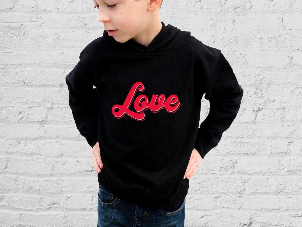 Retro Valentine's Day Shirt, Vday Love Sweatshirt, Valentines Day Gift for New Couple, Teachers Valentine Sweater, Heart Tops