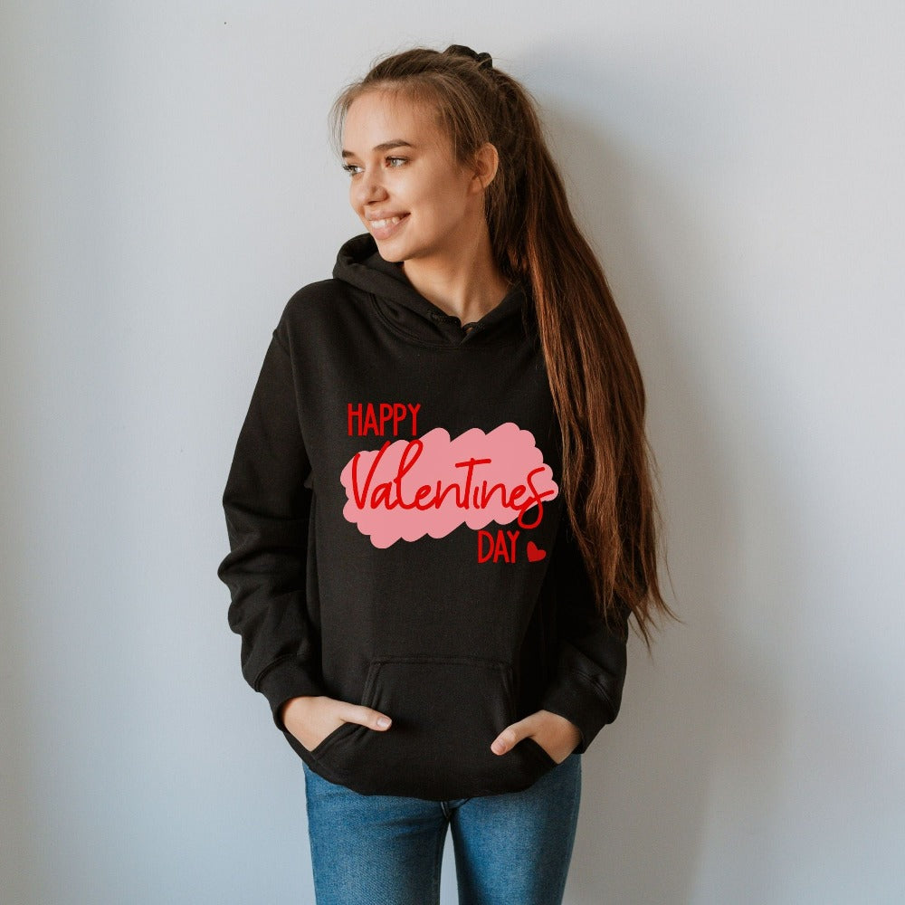 Retro Valentine's Day Sweatshirt, Woman Valentines Gift Ideas, Love Heart Sweater, Matching Valentines Day Shirt for Best Friend BFF