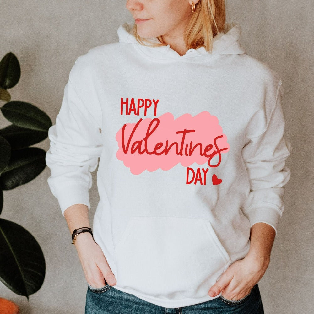 Retro Valentine's Day Sweatshirt, Woman Valentines Gift Ideas, Love Heart Sweater, Matching Valentines Day Shirt for Best Friend BFF