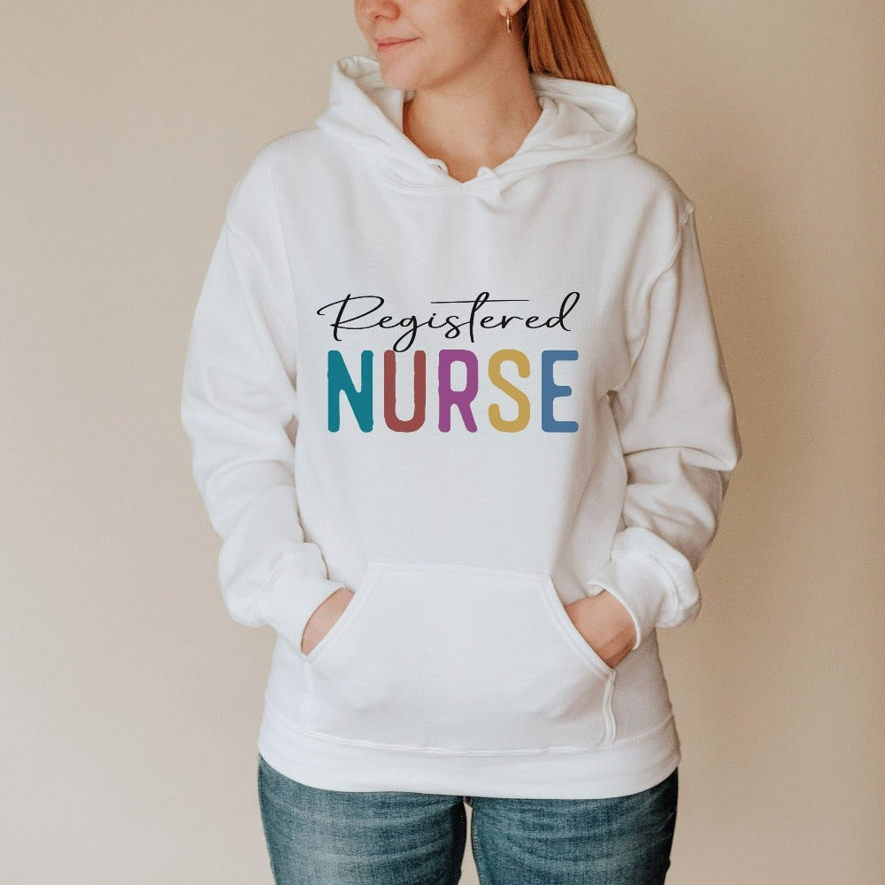 RN Nurse Sweatshirt, Emergency Nurse Sweater, Nurse Graduation Crewneck, Healthcare Worker Appreciation Gift, PICU Nurse Top Unisex 
