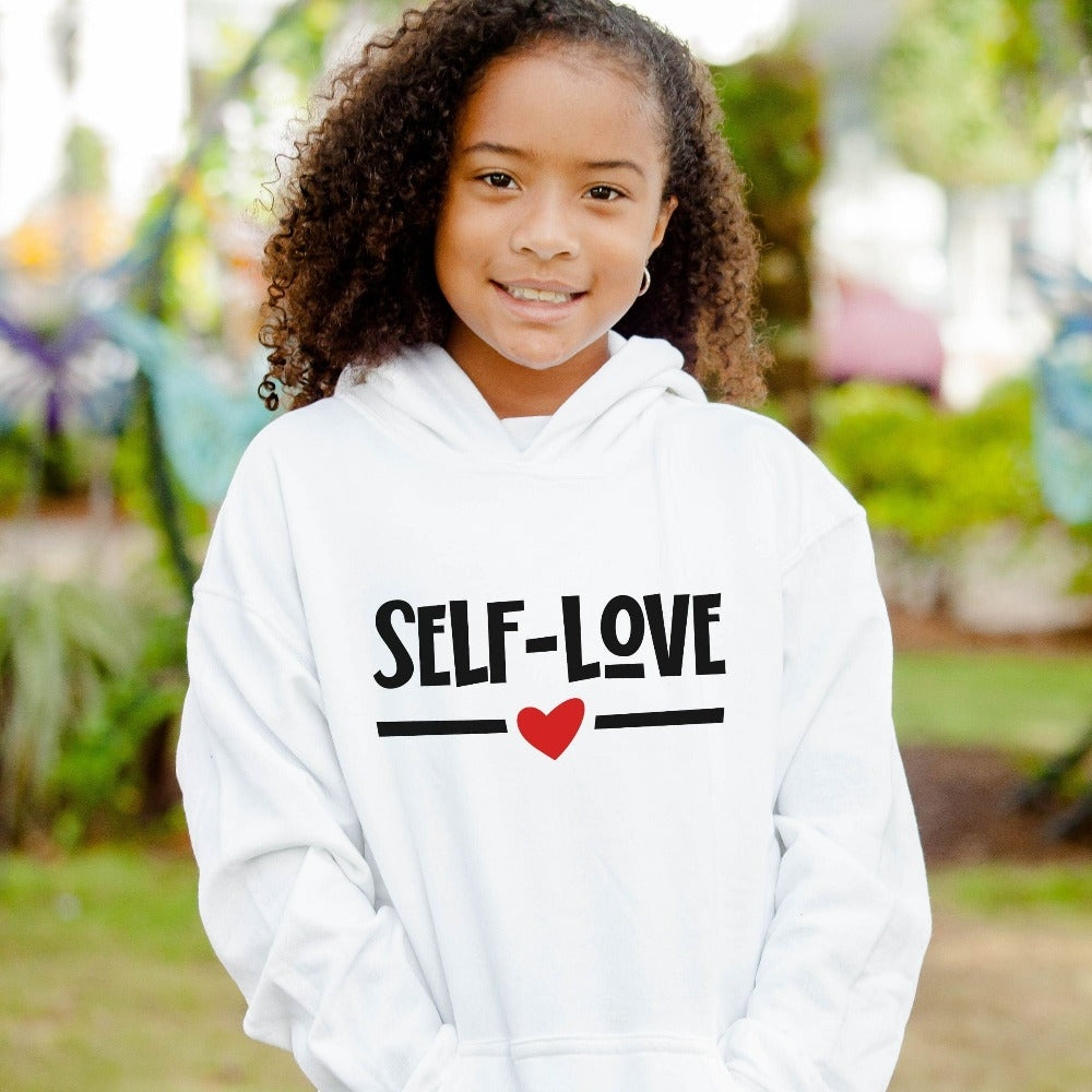 Self-Love Women Sweatshirt, Ladies Mental Health Shirt, Positivity Quotes Sweatshirt, Inspirational Valentine's Day Outfit Her