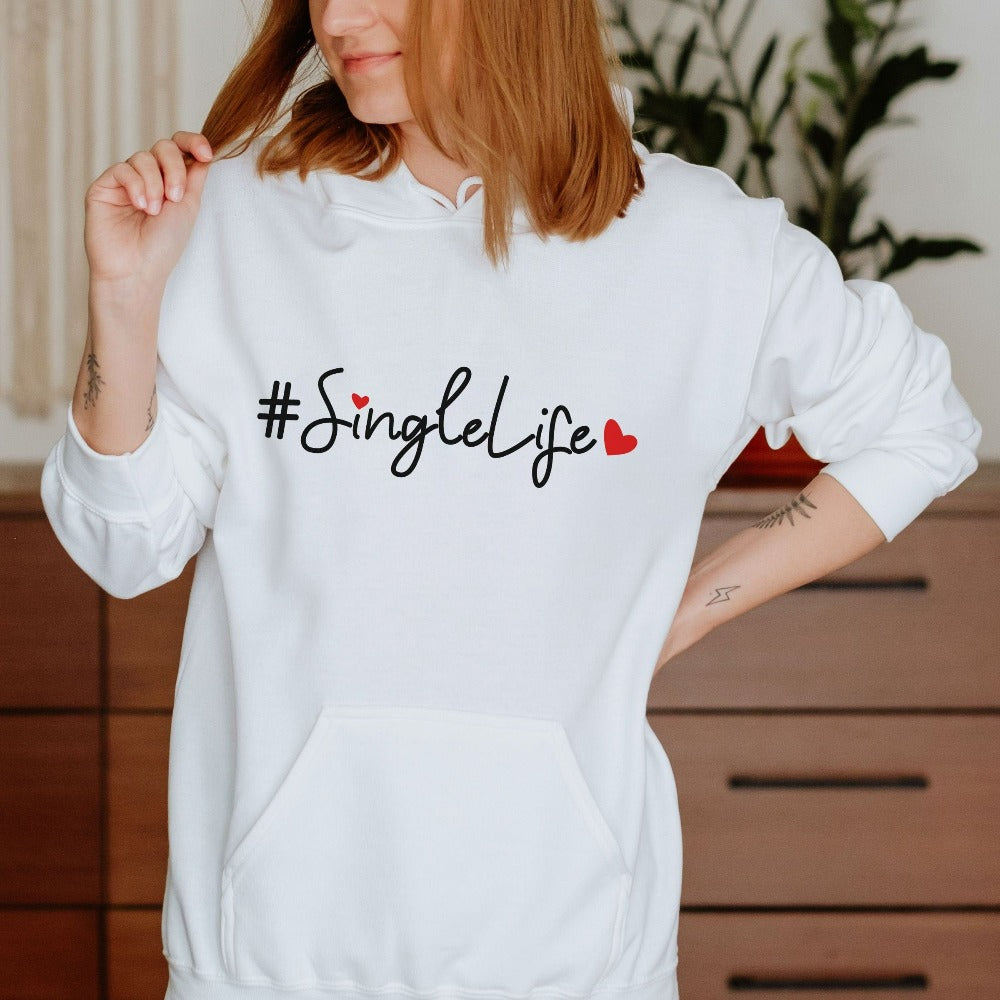 Single Life Valentines Sweatshirt, Finally Divorced Sweatshirt, Valentine Sweater Women, Valentine's Day Outfit, Single Mom Shirt 