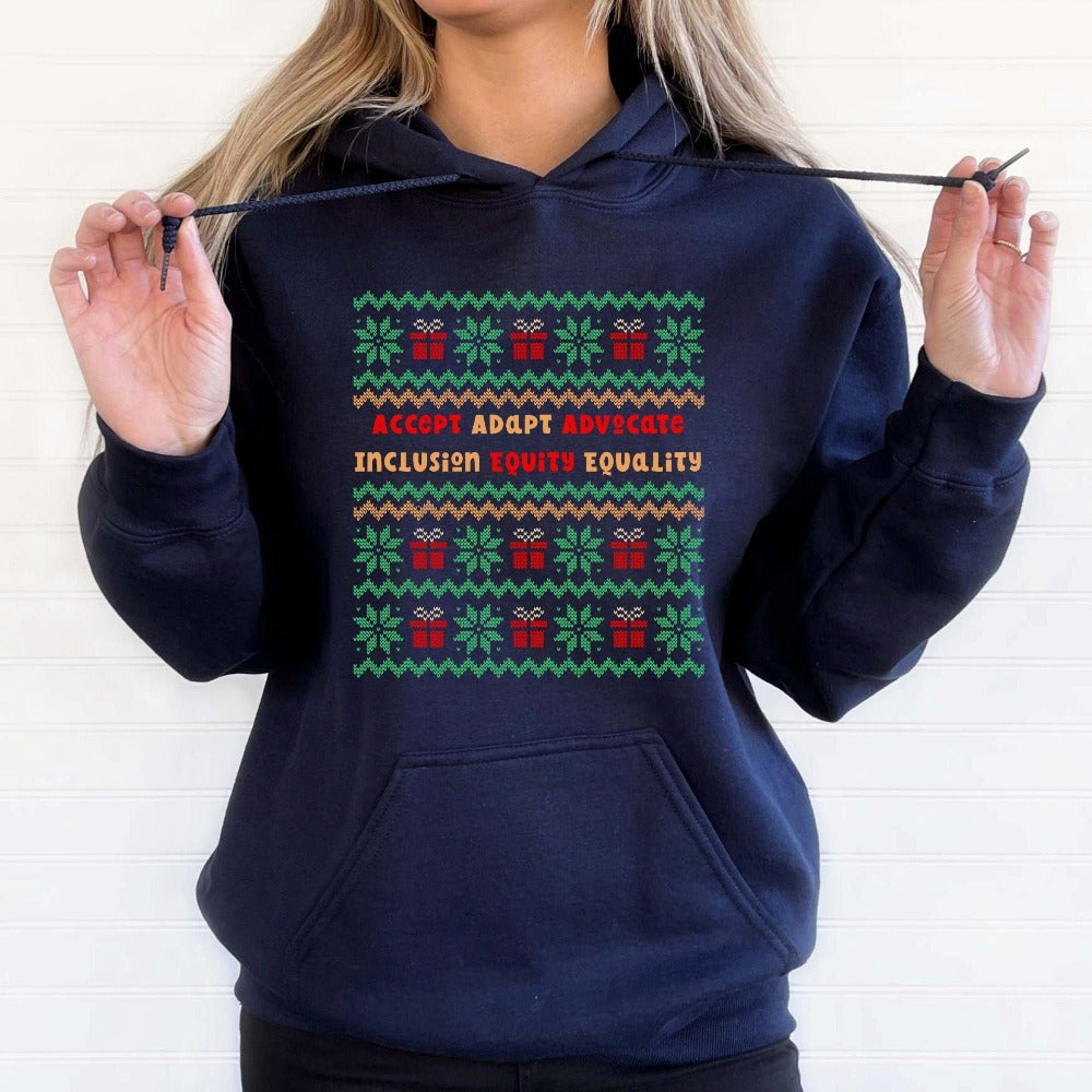 SPED Teacher Christmas Sweatshirt, ABA Gift for Christmas, Teacher Xmas Appreciation Shirt, Women's Holiday Sweatshirt, Teacher Xmas Outfit