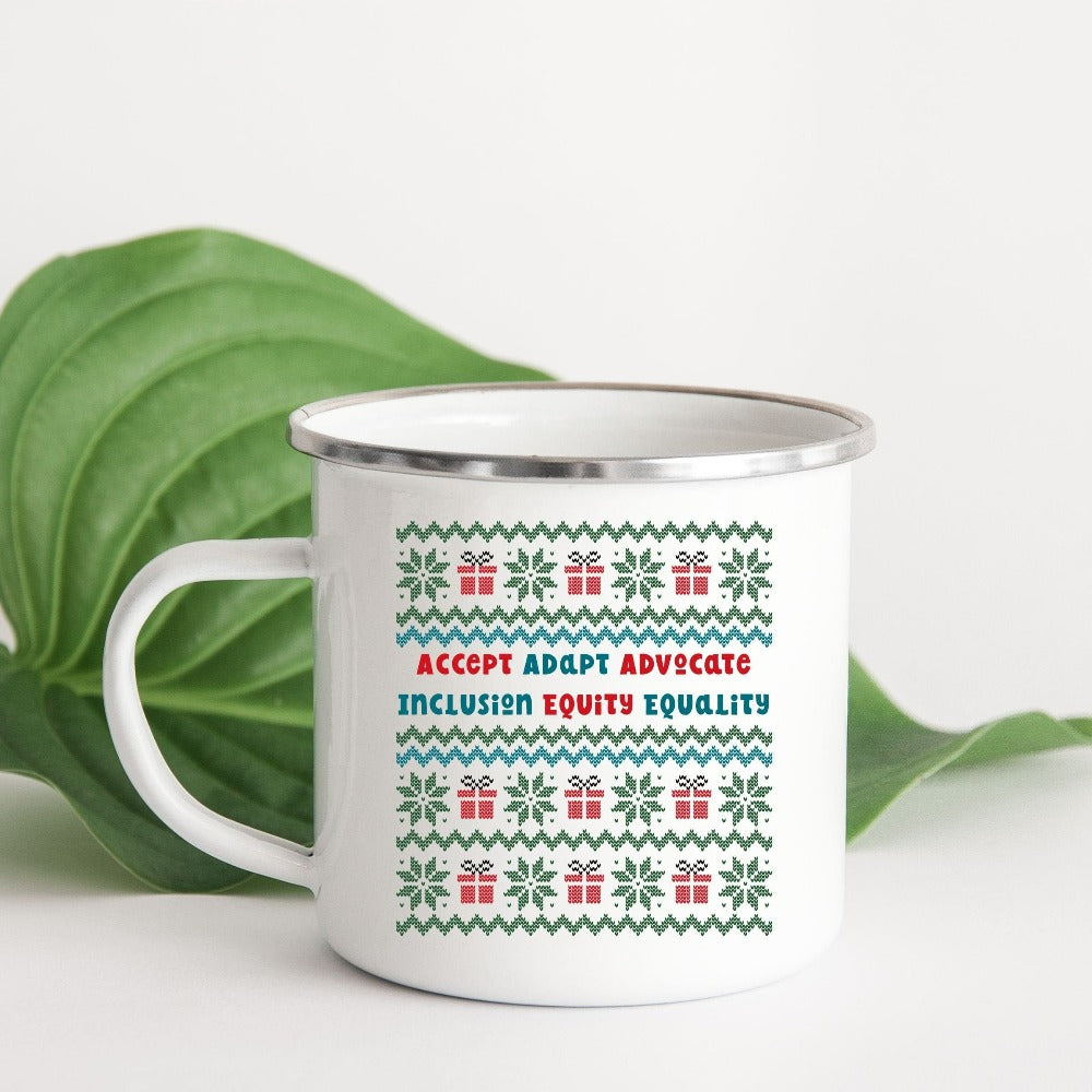 Teacher Christmas Mug, Special Education Christmas Coffee Mug, Christmas Gift for SPED Teacher, ABA Holiday Mug, Merry Christmas Cup, Holiday Gift