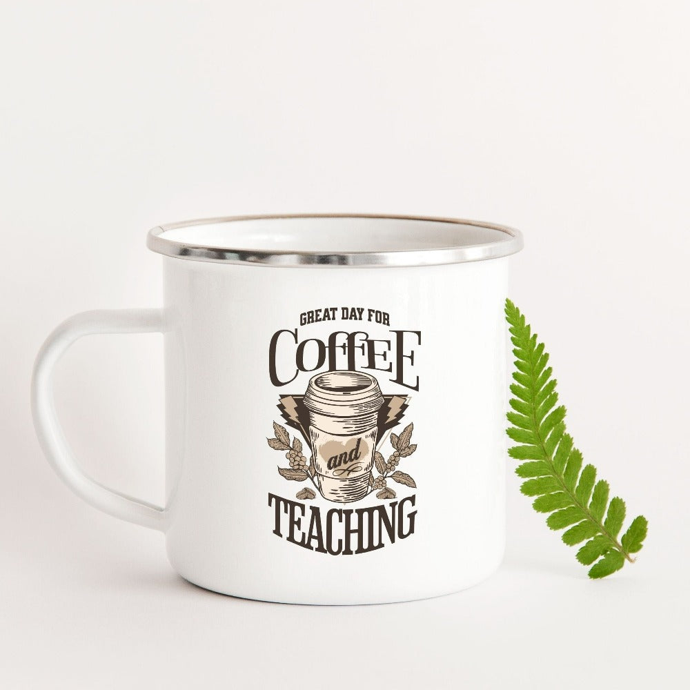 Humorous coffee lover gift idea for teacher, trainer, instructor and homeschool mama. Show appreciation to your favorite grade teacher with this cute coffee mug. Perfect for elementary, middle or high school, back to school, last day of school, summer or spring break. Great for everyday use both in and out of the classroom.