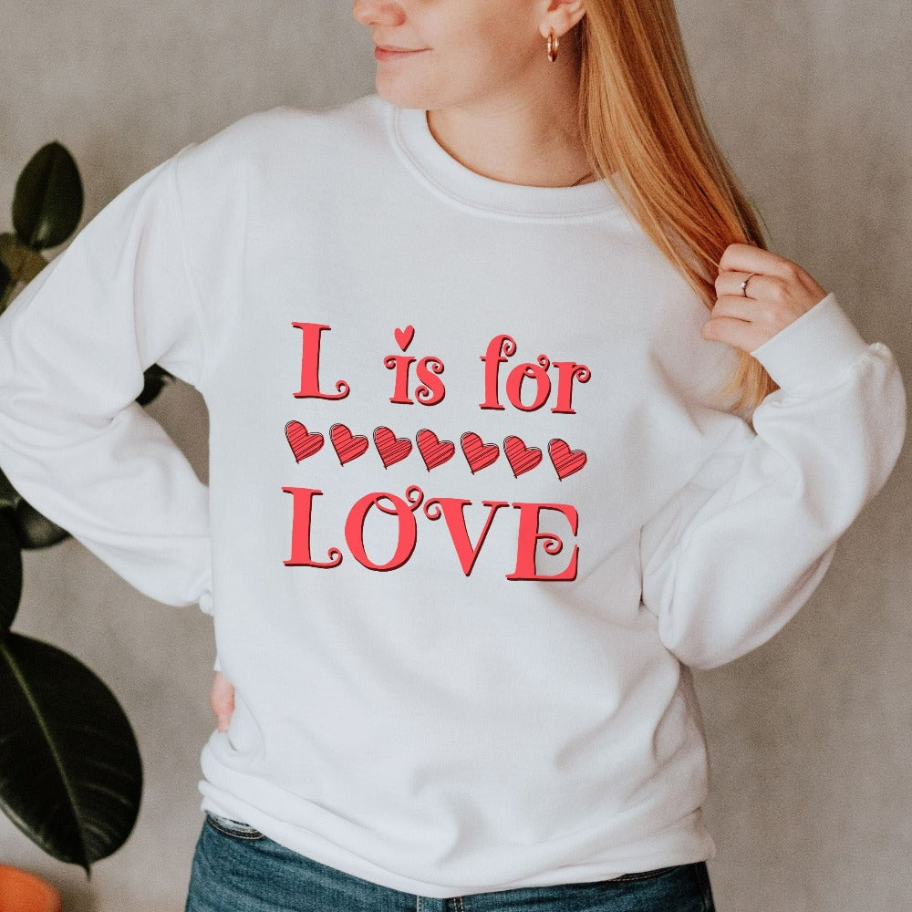 Teacher Valentines Day Shirt, Valentines Gift for Her, Valentine's Day Sweatshirt, Love Shirt for Couples, Matching Anniversary Heart Sweatshirt