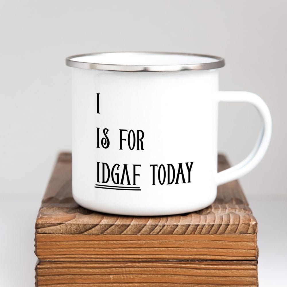 This uplifting mug is a perfect gift idea. A sassy mug with an amusing quotes. An ideal gift on birthday, mother's day and Christmas for mom and wife or spouse who loves hilarious and sarcastic saying. This camping mug is perfect for all beverages.