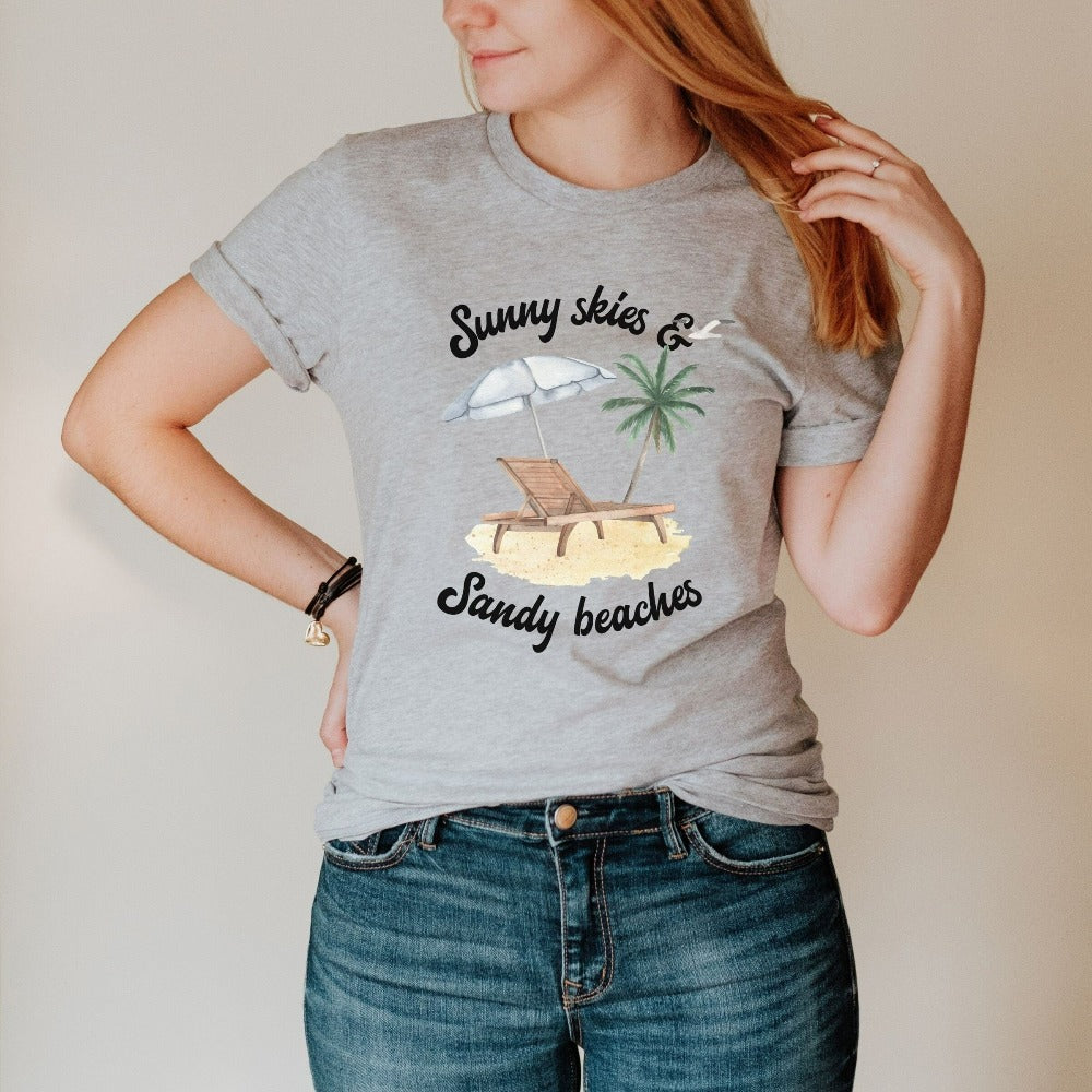 This fun casual beach and cruise life outfit is the perfect everyday comfy top for a dream destination vacay. Perfect for cabin, lake house, or boating kind of day. Adorable souvenir for your girls trip, mom daughter outing or summer break vacation.