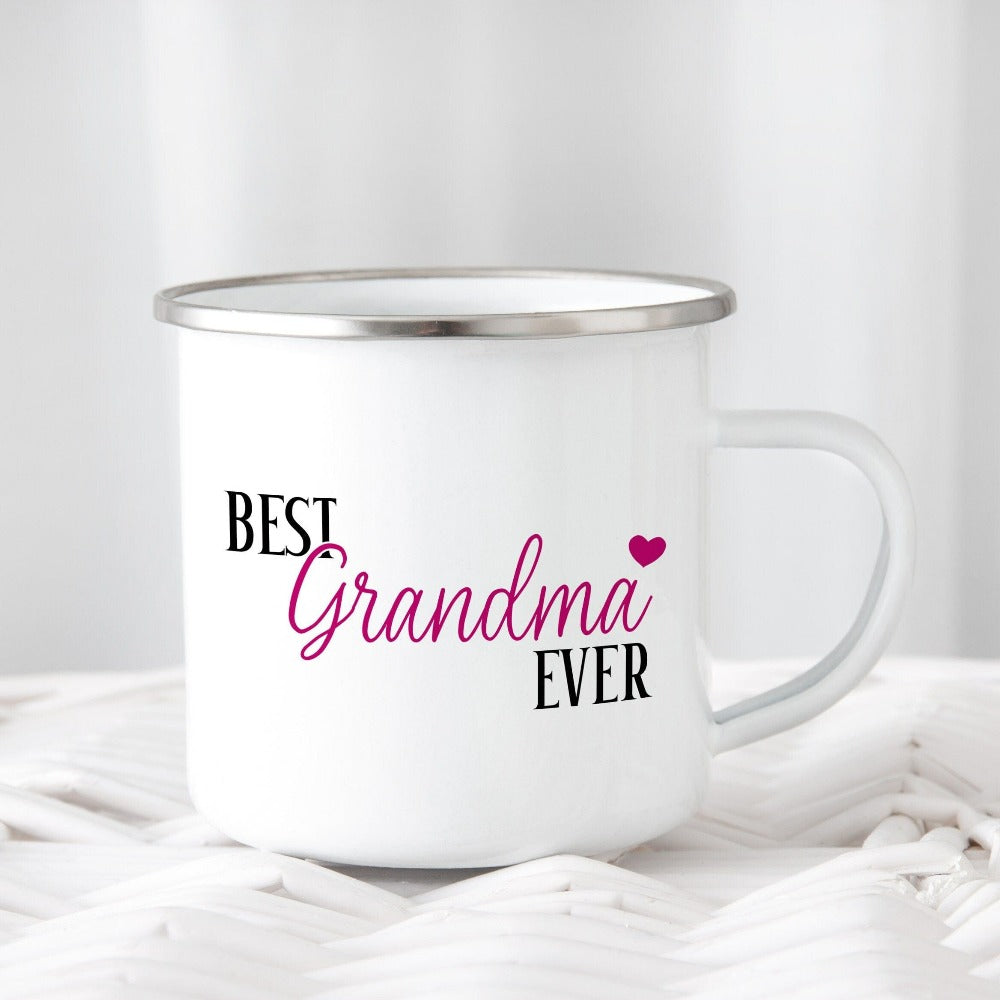 Best grandma ever coffee mug is a great gift idea for grandma' on her birthday, Mother's Day, Christmas holiday, Thanksgiving and more! Whichever way you refer to your favorite granny - Memaw, nanny, Nonna, Abuela, Glamma, Lola, Gram, G-Madre, Oma, Yaya, Ouma, Mimi or Gigi - let her know how much you appreciate her with this thoughtful gift. For the soon to be Grandmothers, this is a cute baby announcement or pregnancy reveal souvenir for the mom, promoted to future grand mom.