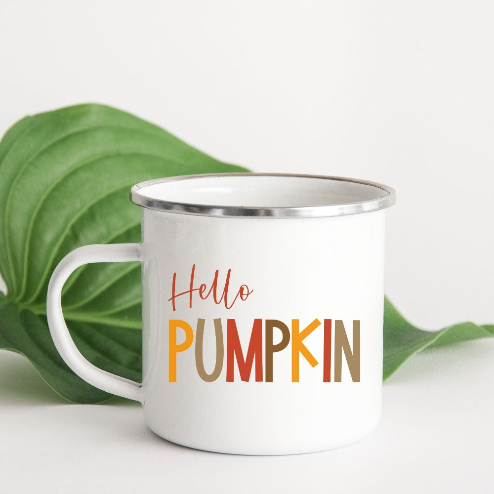 Pumpkin Spice Season Fall coffee mug. Ready for pumpkin harvests, bonfires, adorable gifts, hayrides, family thanksgiving reunions, vibrant autumn colors, Halloween and all things cozy? Grab this super adorable gift idea perfect for the holiday season's activities.
