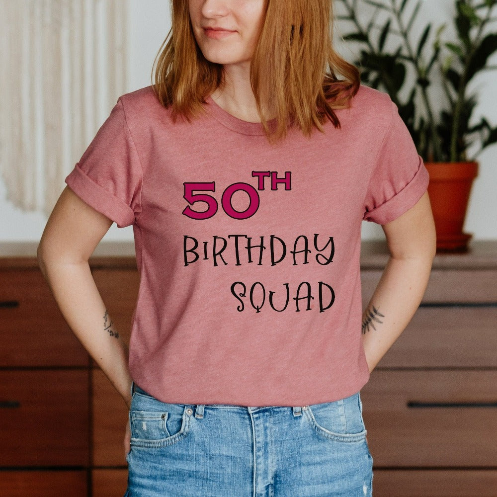 50th birthday celebration t shirts