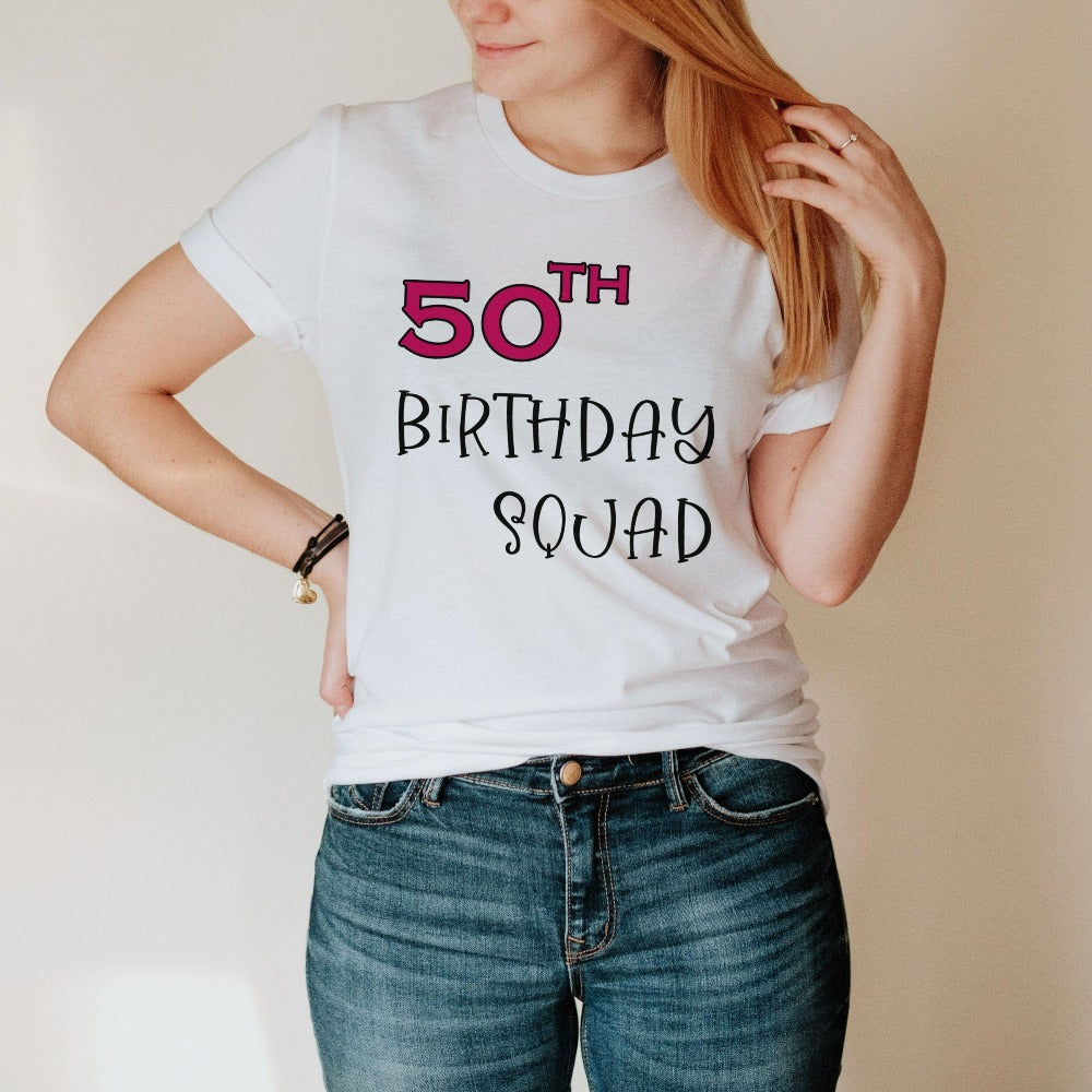 50th Birthday Squad T-Shirt – Jonomea