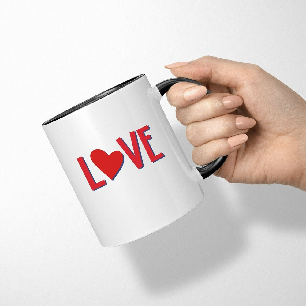 Valentine Coffee Mug, Mug Gift for Valentine's Day Vday, Heart Day Love Mug, Teacher Valentines Cup, Husband Wife Matching Valentines 