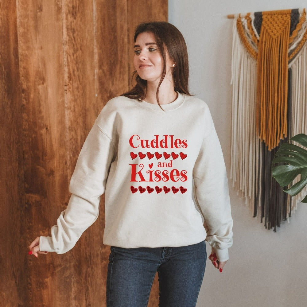 Valentine Heart Sweatshirt, Valentine's Day Love Sweater, Women's Valentine Outfit Idea, Unisex Crewneck Sweatshirt, Heart Shirt Top