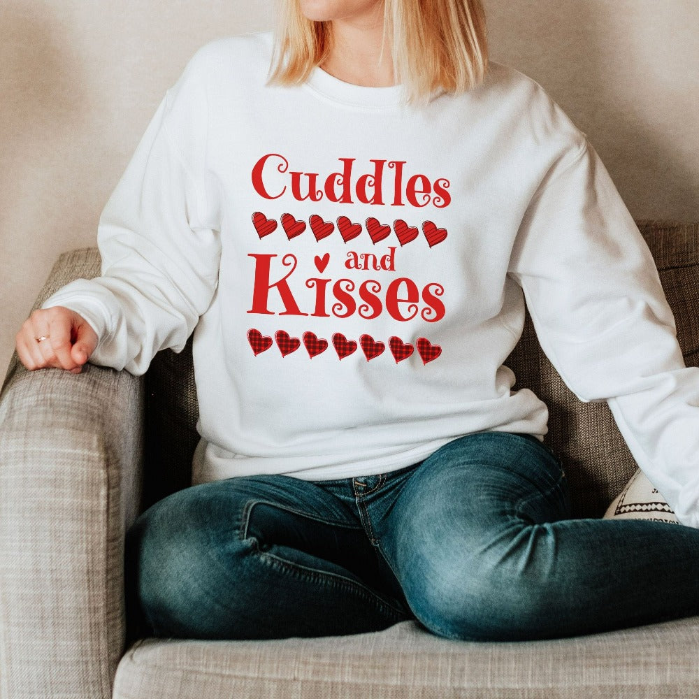 Valentine Heart Sweatshirt, Valentine's Day Love Sweater, Women's Valentine Outfit Idea, Unisex Crewneck Sweatshirt, Heart Shirt Top