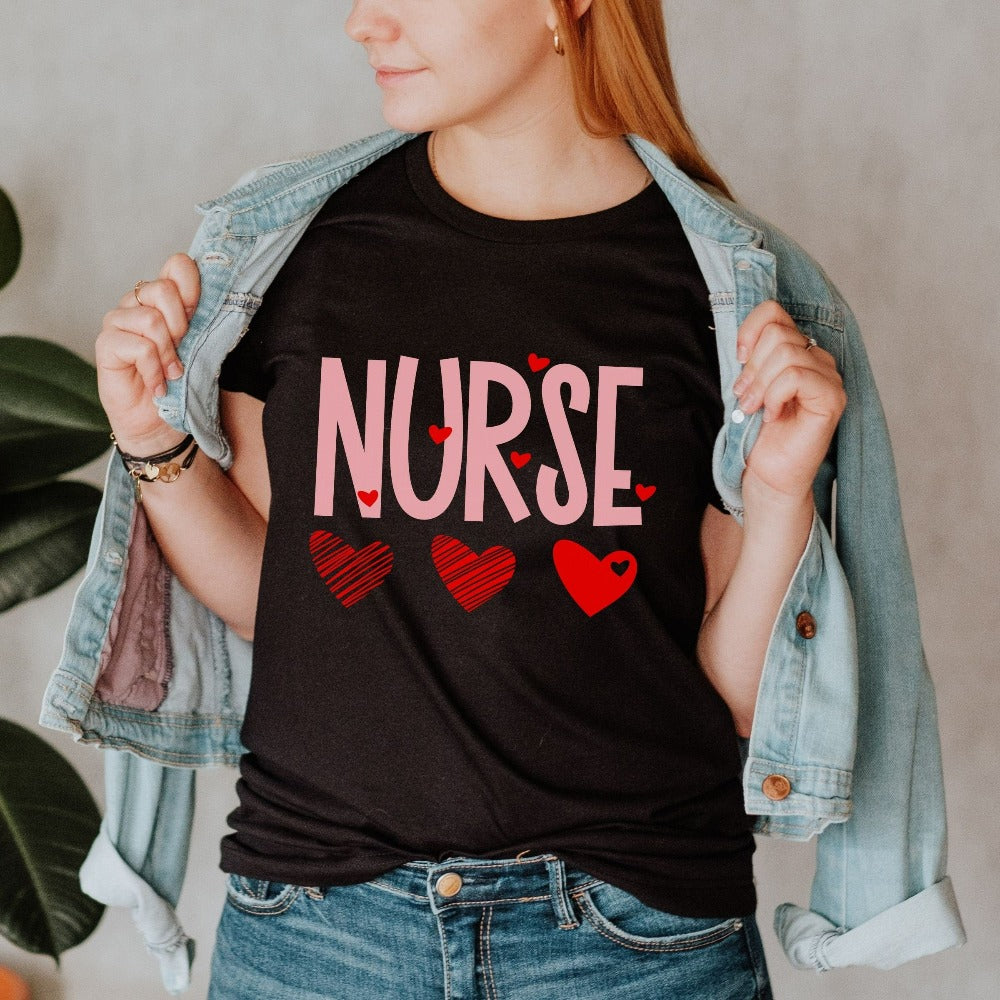 Valentine Nurse Shirt, Emergency Room RN TShirt, Nurse Valentines Day Tees, Nurse Week Appreciation Gift, Nurse Love Shirt, Vday Tee