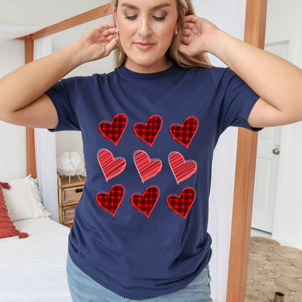 Valentine's Day Shirt, Teacher Shirt for Valentines Day, Women Spouse Valentines T-Shirts, Valentines Tees Gift for Girlfriend 