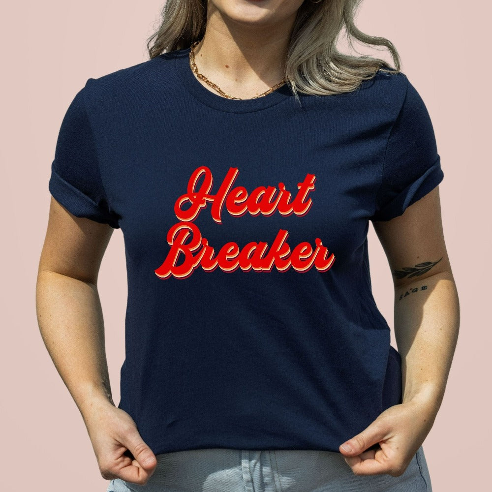 Valentines Day Heart Breaker T-Shirt, Boys Valentine Shirt, Funny Valentine's Day Apparel Gifts, Teacher Valentine Tee Outfit