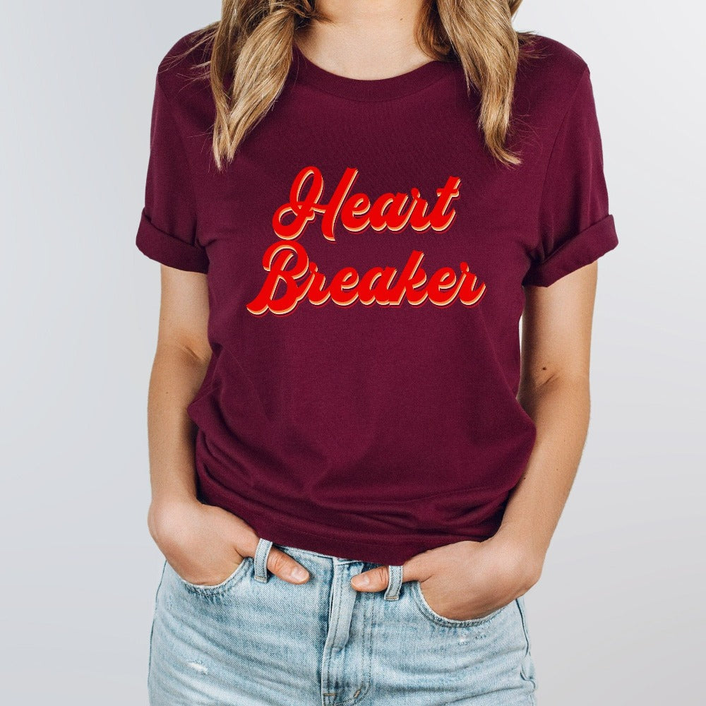 Valentines Day Heart Breaker T-Shirt, Boys Valentine Shirt, Funny Valentine's Day Apparel Gifts, Teacher Valentine Tee Outfit