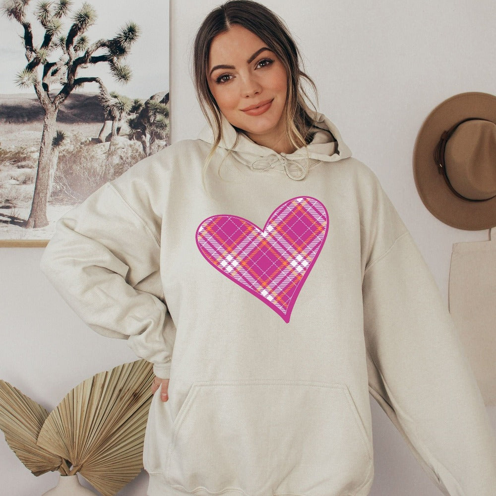 Valentines Day Shirt for Women, Teachers Valentine Hoodie, Matching Heart Sweatshirt, Valentine's Day Gift for Mom Wife Sister 