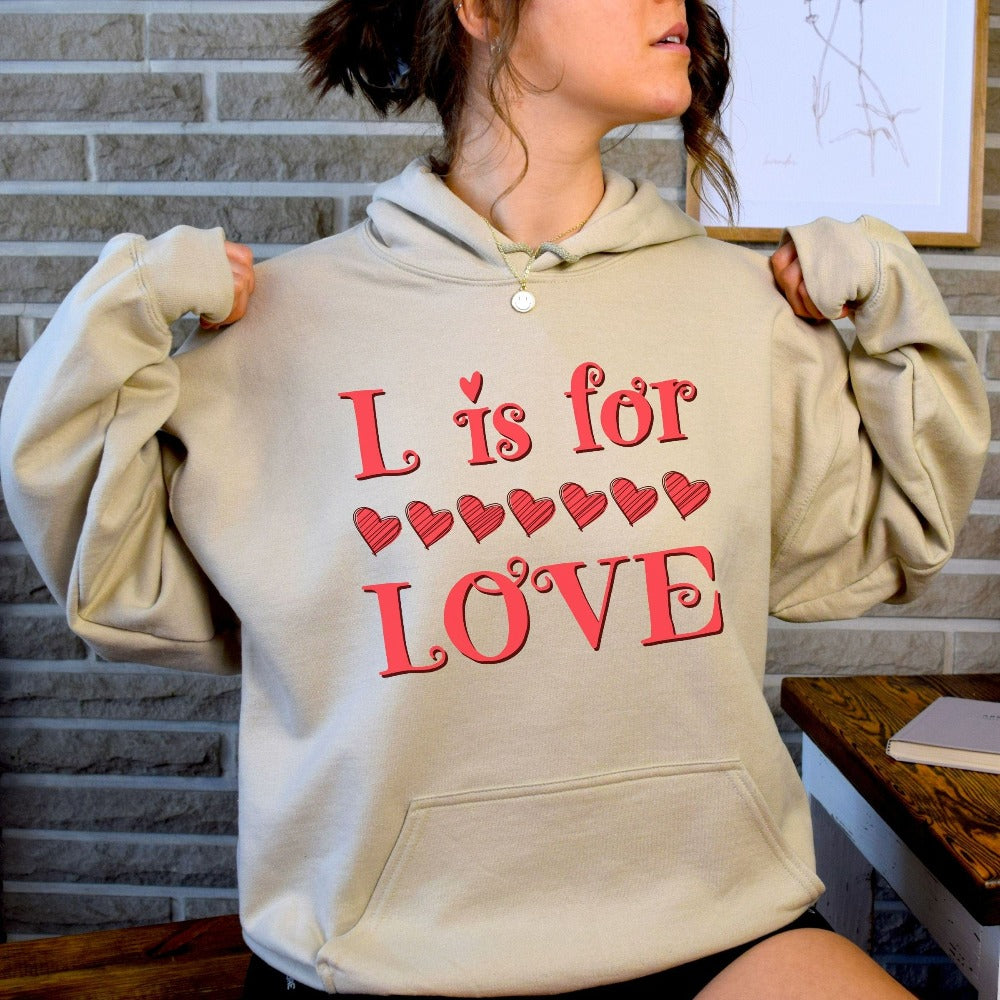 Valentines Day Sweatshirt, Women's Valentine's Day Shirt, Valentine Hoodies for Teacher, Love Sweater Top for Ladies Women Her 