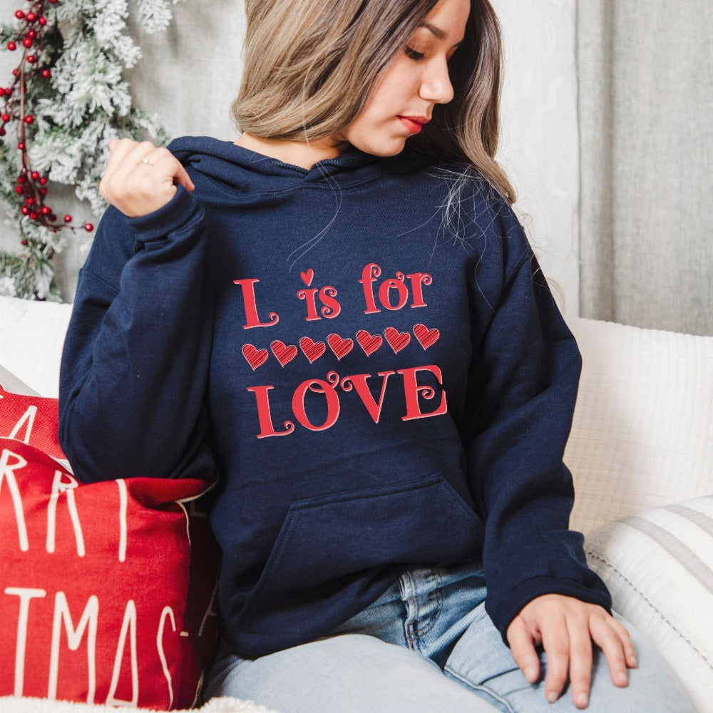 Valentines Day Sweatshirt, Women's Valentine's Day Shirt, Valentine Hoodies for Teacher, Love Sweater Top for Ladies Women Her 