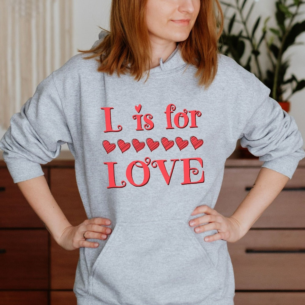 Valentines Day Sweatshirt, Women's Valentine's Day Shirt, Valentine Hoodies for Teacher, Love Sweater Top for Ladies Women Her 