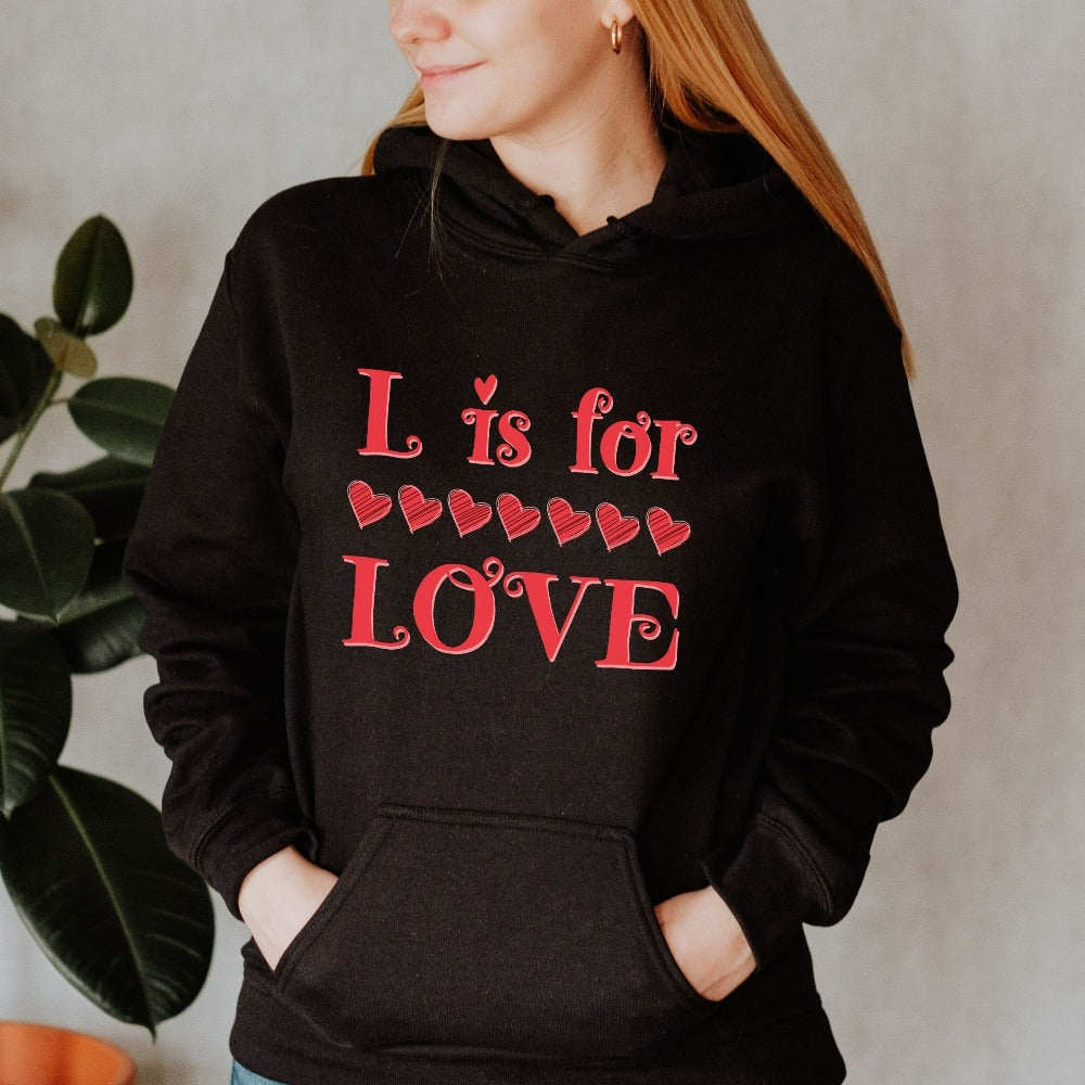 Valentines Day Sweatshirt, Women's Valentine's Day Shirt, Valentine Hoodies for Teacher, Love Sweater Top for Ladies Women Her 