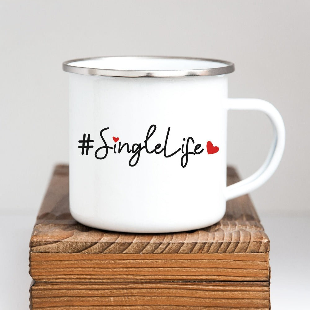 Valentines Gift for Women, Singles Valentines Coffee Mug, Anti-Valentine's Day Cup, Newly Divorced Mug Gifts for Valentines Holiday 