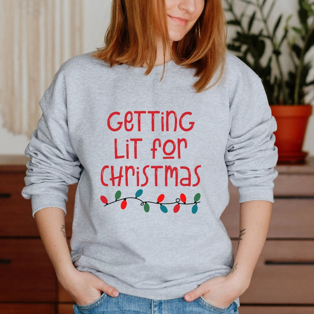 Women's Holiday Sweatshirt, Festive Top, Christmas Sweater for Friends Family, Grandma Christmas Shirt, Christmas Sweatshirt Outfit