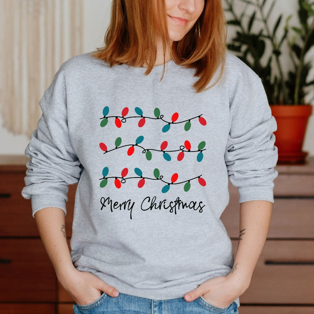 Womens Christmas Sweatshirt, Unisex Holiday Sweater, Christmas Group Shirts, Christmas Gifts for Women, Family Vacation Matching Top, Xmas Sweater